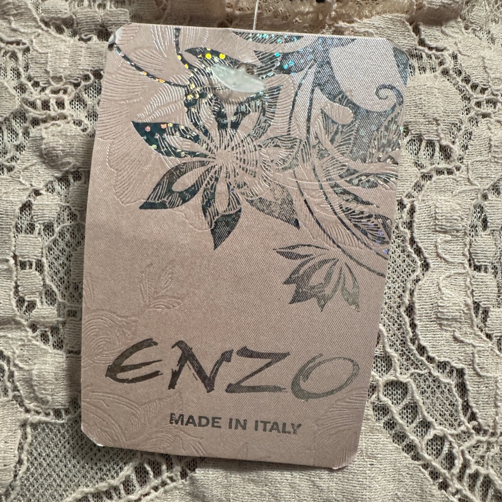 Enzo Made in Italy Lace Hi Low Dress Pink - Picture 7 of 14